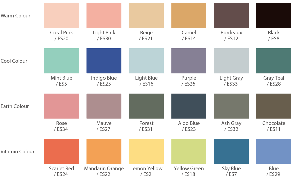 EURUS S6 - Upholstery Color Options